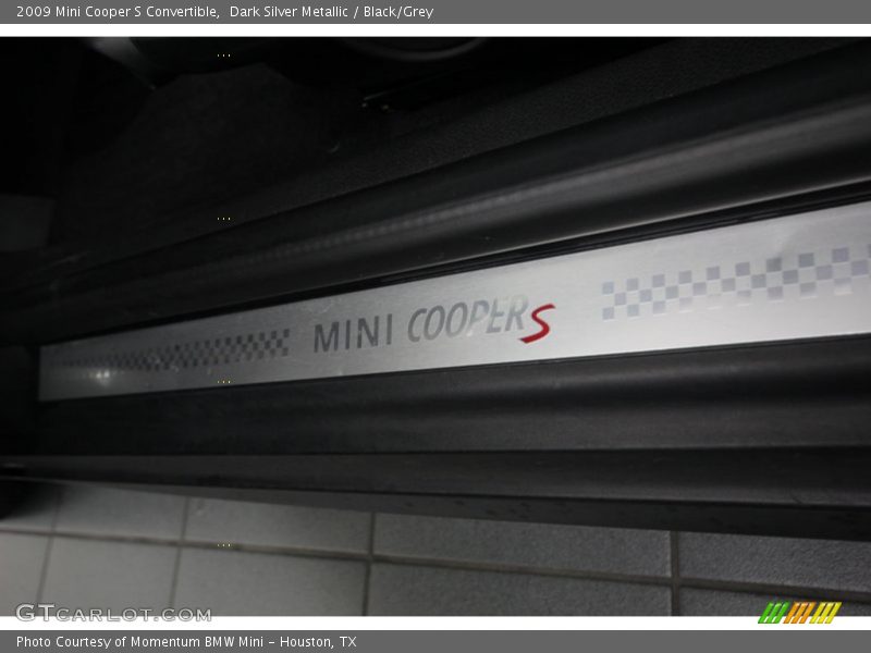 Dark Silver Metallic / Black/Grey 2009 Mini Cooper S Convertible