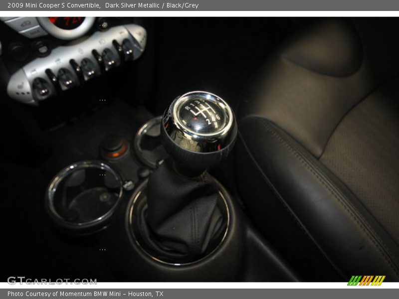 Dark Silver Metallic / Black/Grey 2009 Mini Cooper S Convertible