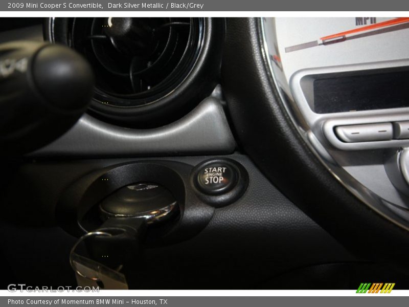 Dark Silver Metallic / Black/Grey 2009 Mini Cooper S Convertible