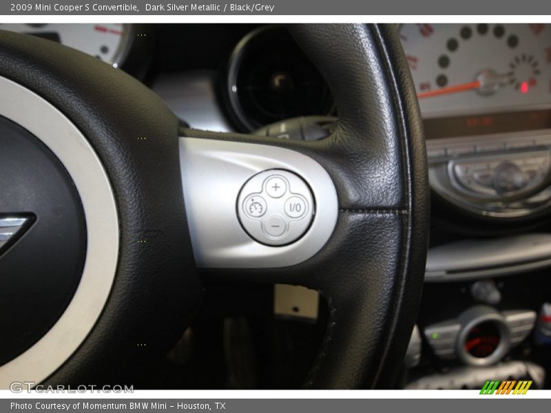 Dark Silver Metallic / Black/Grey 2009 Mini Cooper S Convertible