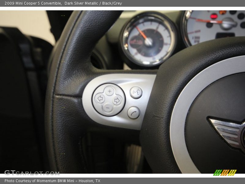 Dark Silver Metallic / Black/Grey 2009 Mini Cooper S Convertible