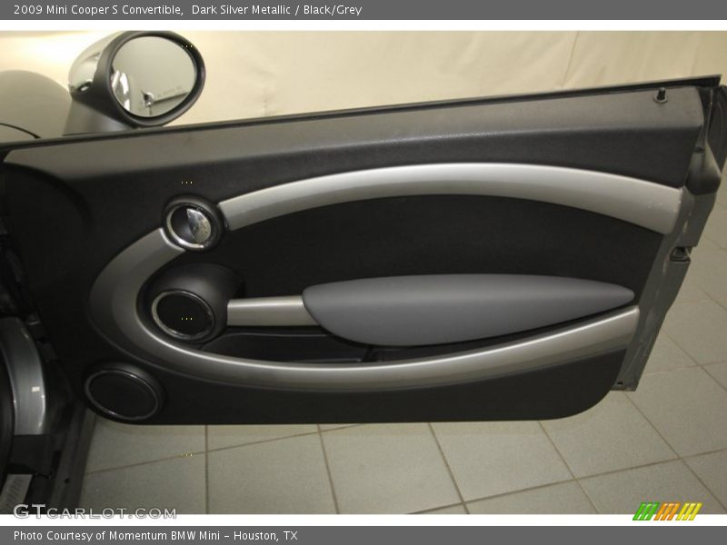 Dark Silver Metallic / Black/Grey 2009 Mini Cooper S Convertible