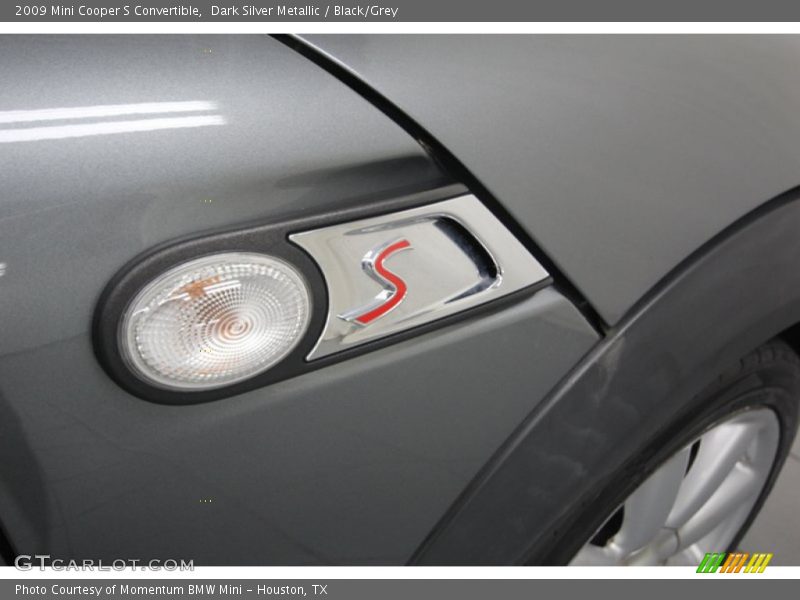Dark Silver Metallic / Black/Grey 2009 Mini Cooper S Convertible