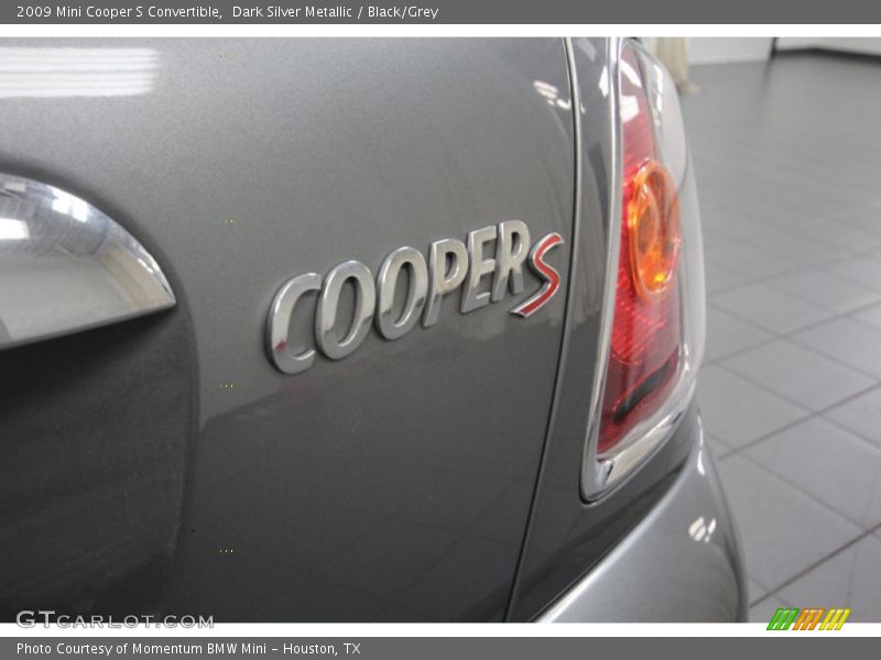 Dark Silver Metallic / Black/Grey 2009 Mini Cooper S Convertible