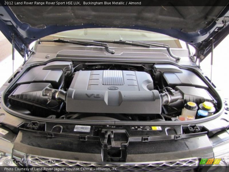 Buckingham Blue Metallic / Almond 2012 Land Rover Range Rover Sport HSE LUX
