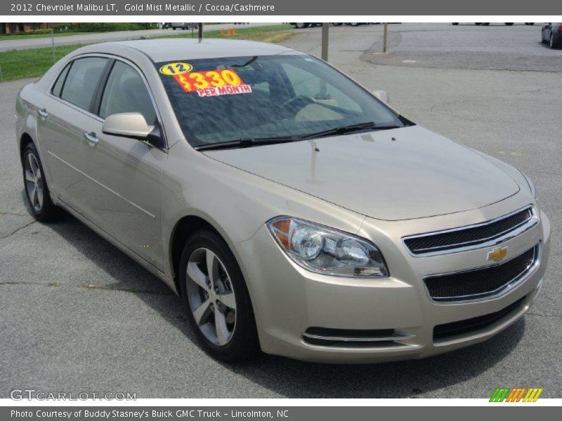 Gold Mist Metallic / Cocoa/Cashmere 2012 Chevrolet Malibu LT
