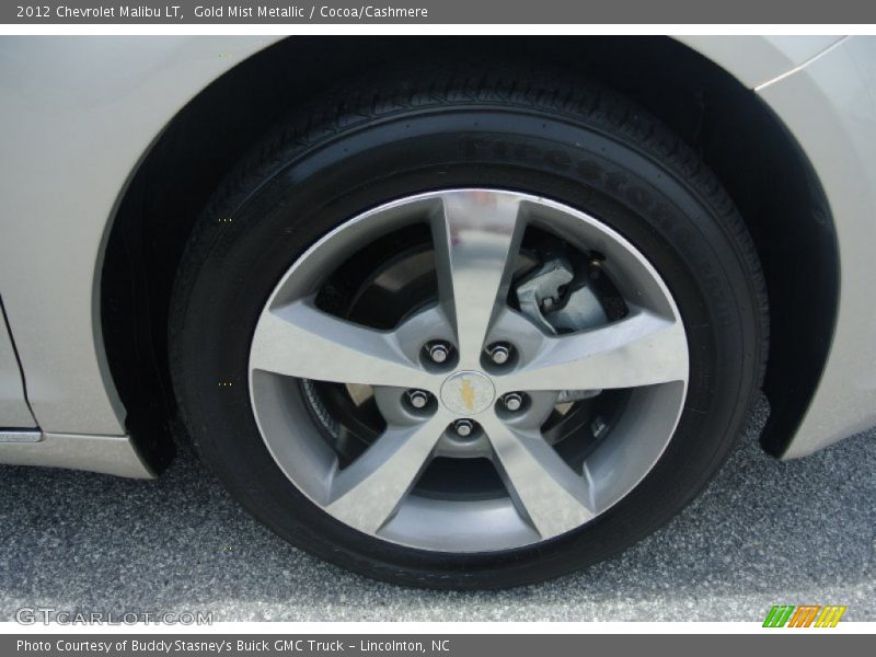 Gold Mist Metallic / Cocoa/Cashmere 2012 Chevrolet Malibu LT