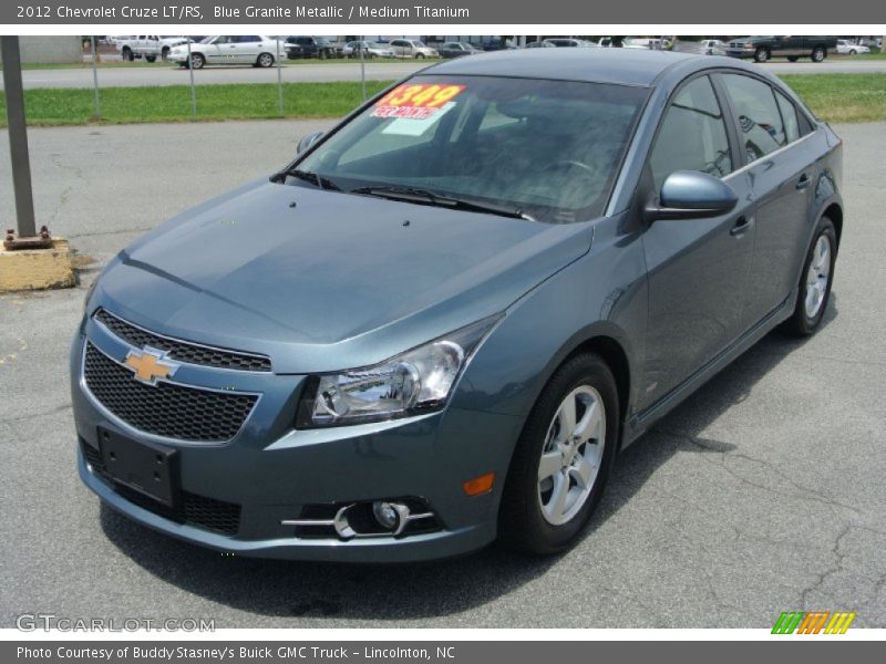 Blue Granite Metallic / Medium Titanium 2012 Chevrolet Cruze LT/RS