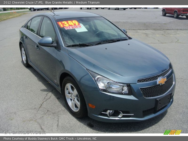 Blue Granite Metallic / Medium Titanium 2012 Chevrolet Cruze LT/RS