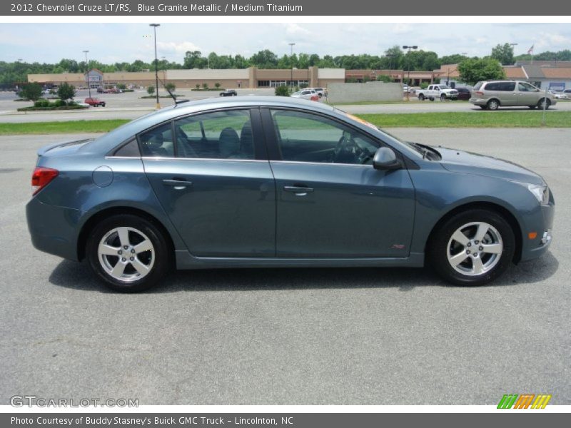 Blue Granite Metallic / Medium Titanium 2012 Chevrolet Cruze LT/RS