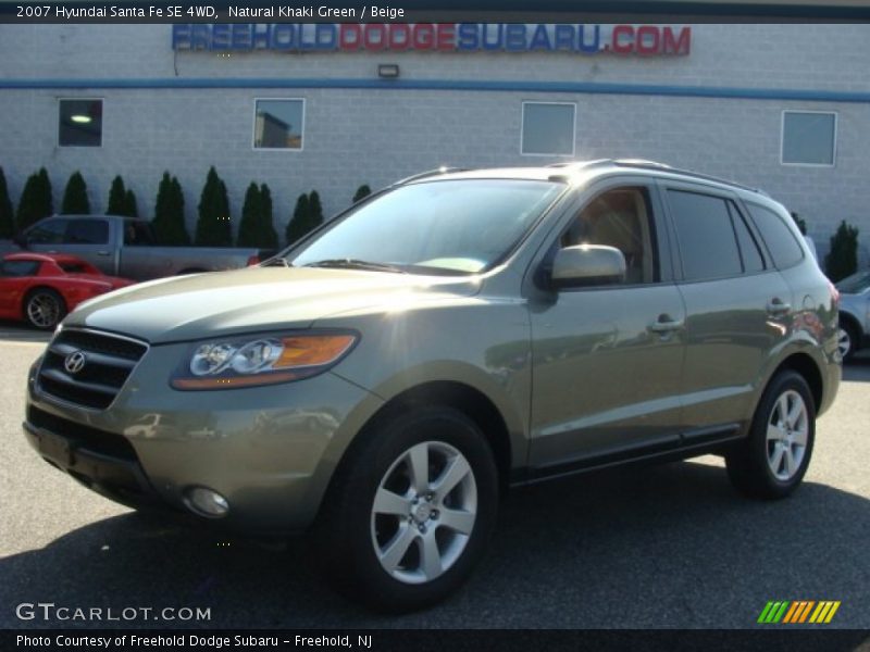 Natural Khaki Green / Beige 2007 Hyundai Santa Fe SE 4WD