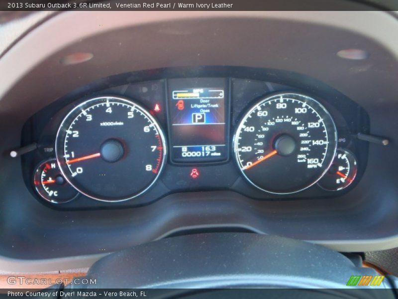 Venetian Red Pearl / Warm Ivory Leather 2013 Subaru Outback 3.6R Limited