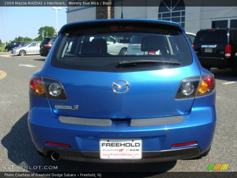 Winning Blue Mica / Black 2004 Mazda MAZDA3 s Hatchback