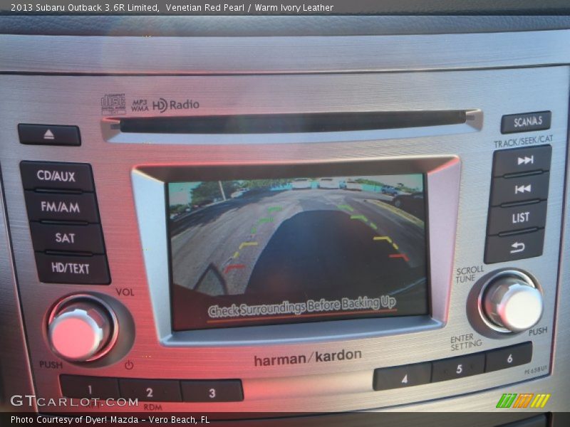 Venetian Red Pearl / Warm Ivory Leather 2013 Subaru Outback 3.6R Limited