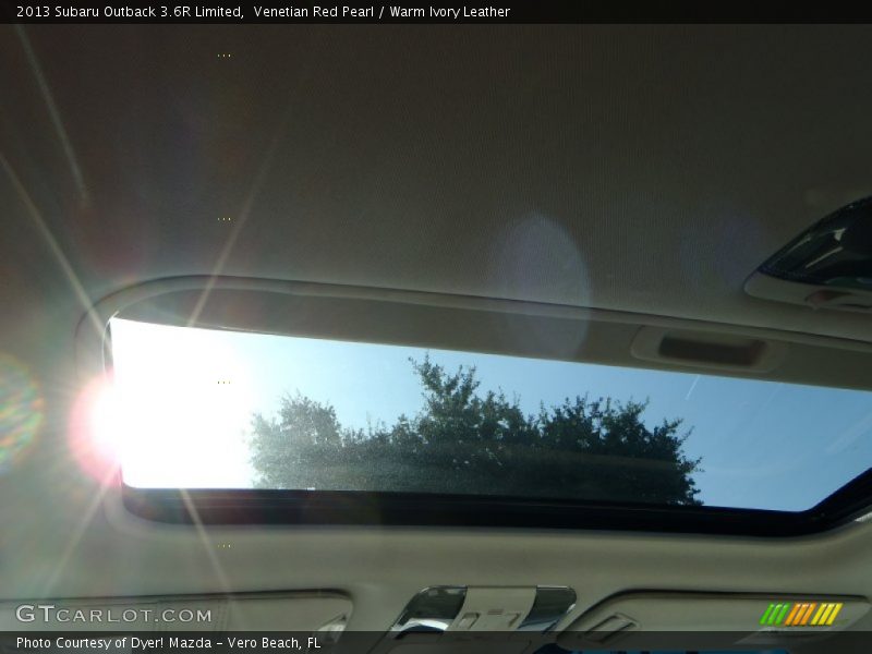 Venetian Red Pearl / Warm Ivory Leather 2013 Subaru Outback 3.6R Limited