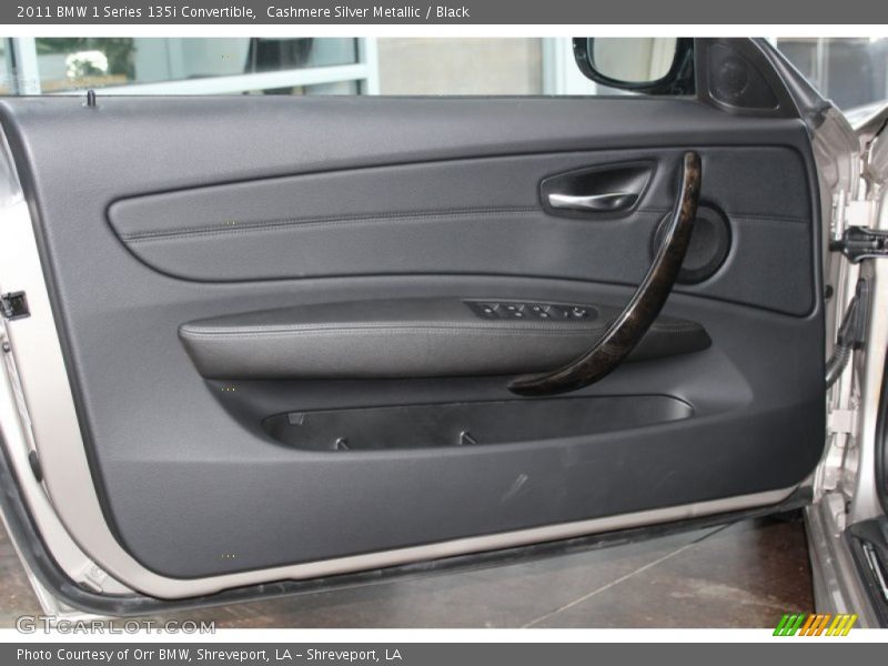 Cashmere Silver Metallic / Black 2011 BMW 1 Series 135i Convertible