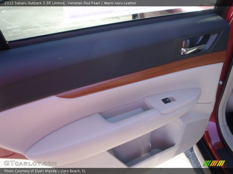 Venetian Red Pearl / Warm Ivory Leather 2013 Subaru Outback 3.6R Limited