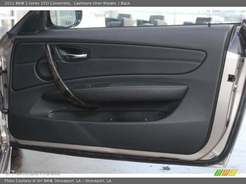 Cashmere Silver Metallic / Black 2011 BMW 1 Series 135i Convertible