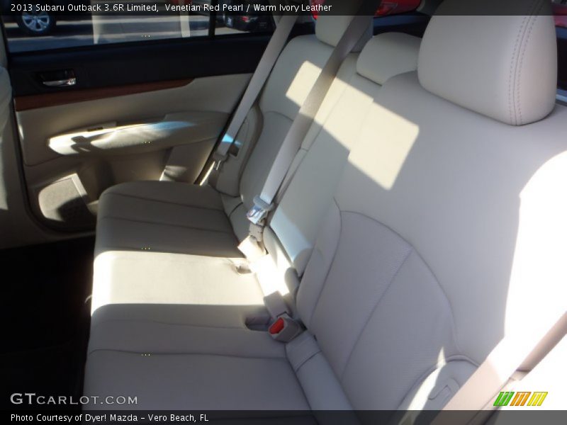 Venetian Red Pearl / Warm Ivory Leather 2013 Subaru Outback 3.6R Limited