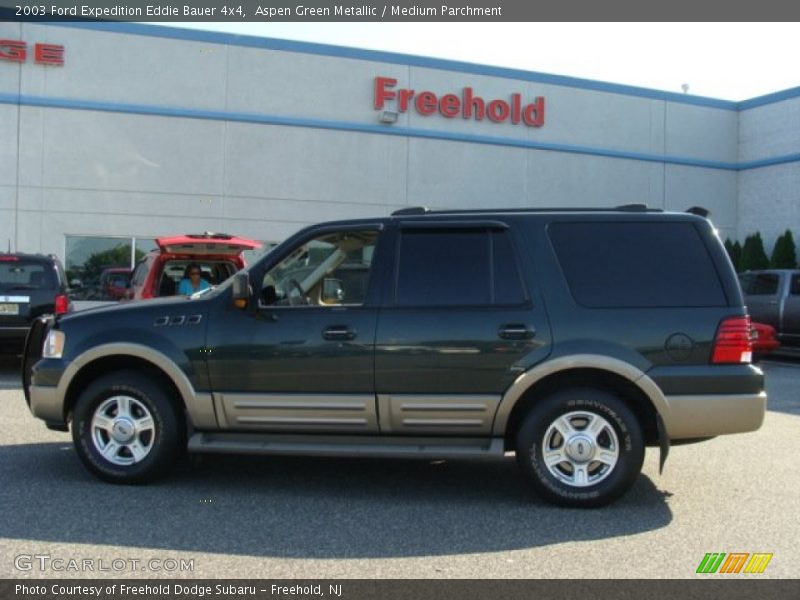 Aspen Green Metallic / Medium Parchment 2003 Ford Expedition Eddie Bauer 4x4
