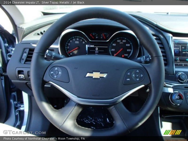 Silver Topaz Metallic / Jet Black 2014 Chevrolet Impala LT