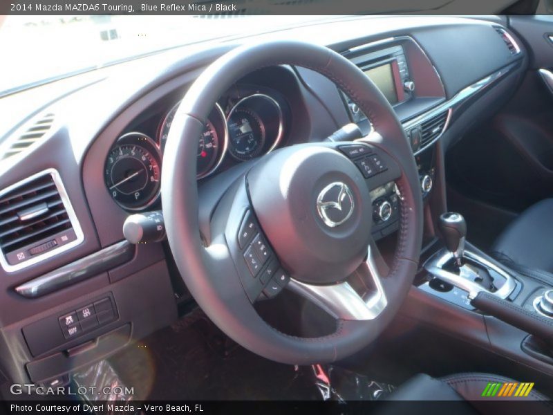 Blue Reflex Mica / Black 2014 Mazda MAZDA6 Touring