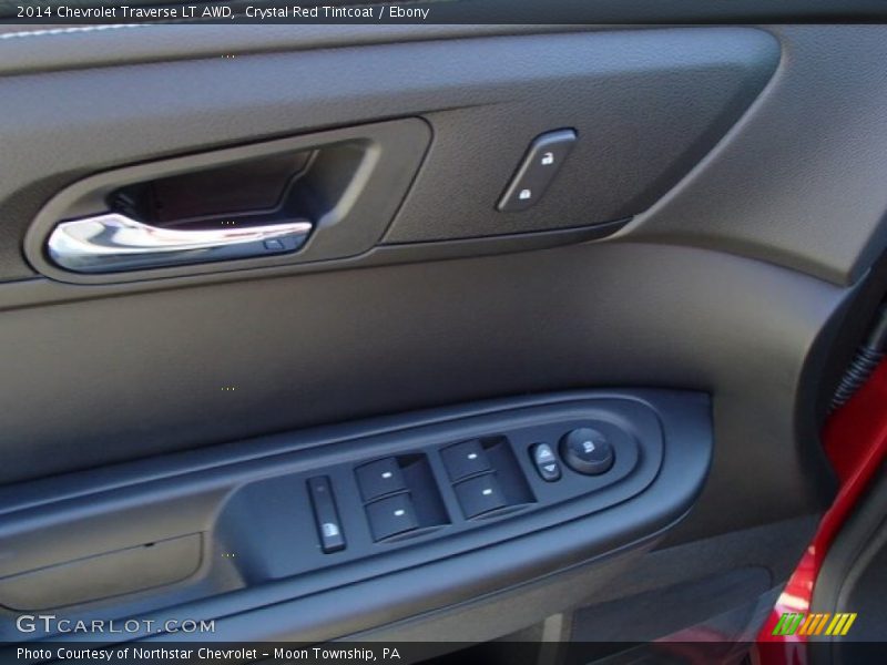 Crystal Red Tintcoat / Ebony 2014 Chevrolet Traverse LT AWD