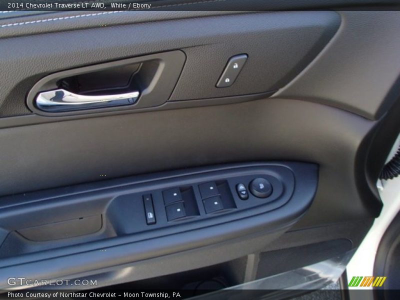 White / Ebony 2014 Chevrolet Traverse LT AWD
