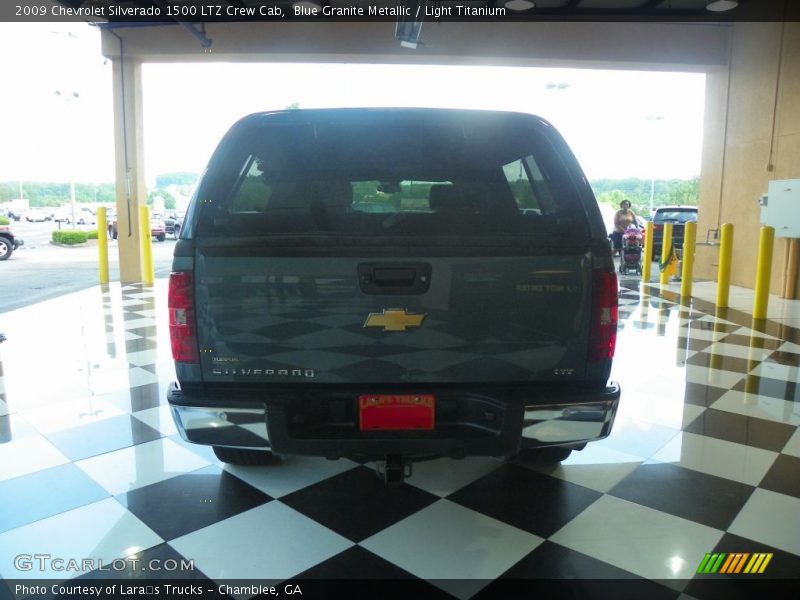 Blue Granite Metallic / Light Titanium 2009 Chevrolet Silverado 1500 LTZ Crew Cab