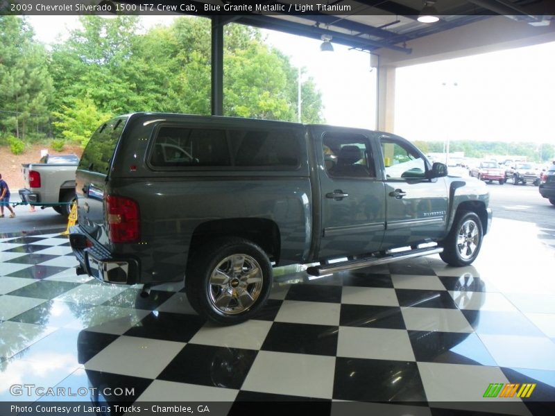Blue Granite Metallic / Light Titanium 2009 Chevrolet Silverado 1500 LTZ Crew Cab