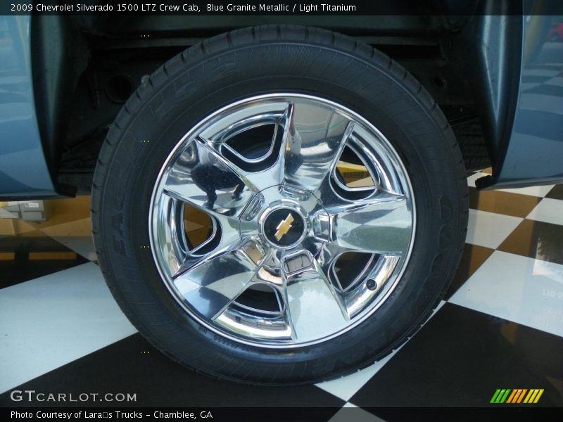 Blue Granite Metallic / Light Titanium 2009 Chevrolet Silverado 1500 LTZ Crew Cab