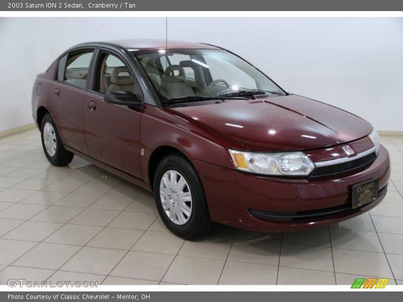 Cranberry / Tan 2003 Saturn ION 2 Sedan