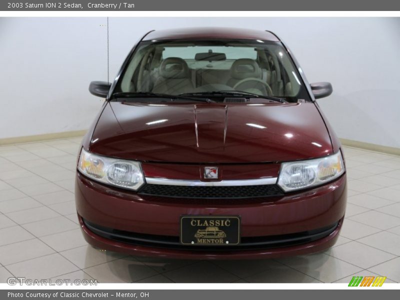 Cranberry / Tan 2003 Saturn ION 2 Sedan