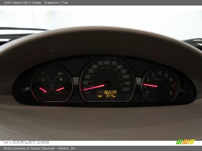  2003 ION 2 Sedan 2 Sedan Gauges