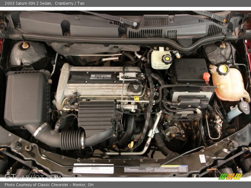 2003 ION 2 Sedan Engine - 2.2 Liter DOHC 16-Valve 4 Cylinder