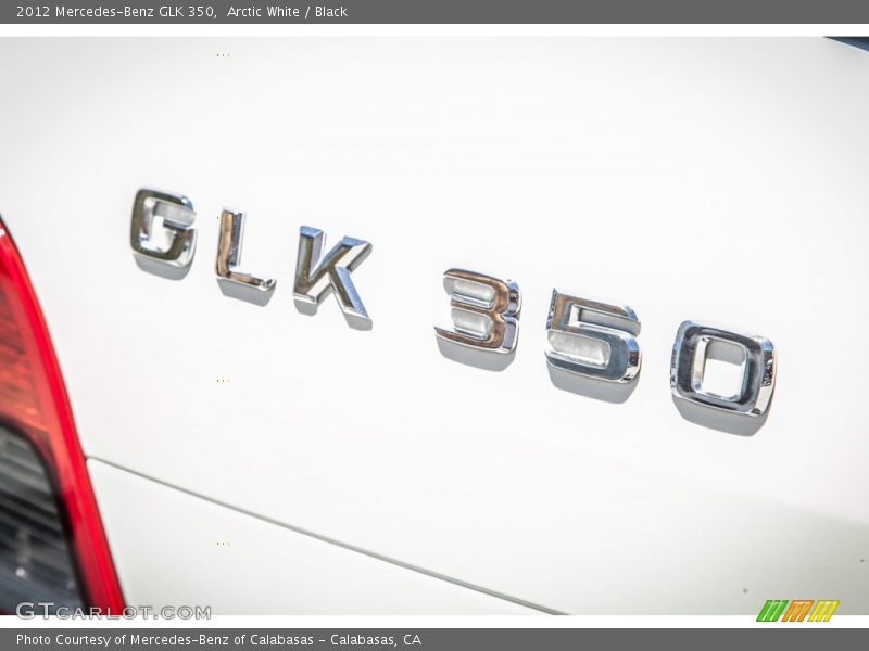 Arctic White / Black 2012 Mercedes-Benz GLK 350