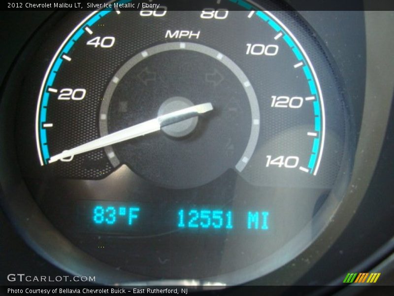 Silver Ice Metallic / Ebony 2012 Chevrolet Malibu LT