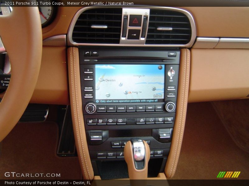 Controls of 2011 911 Turbo Coupe