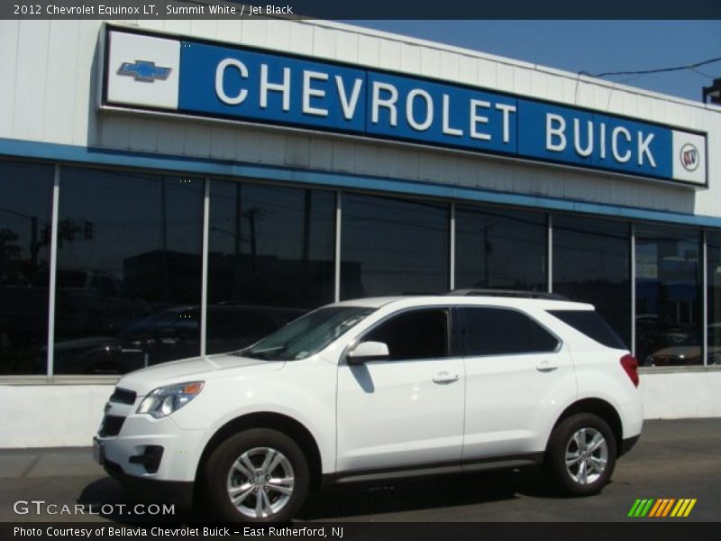 Summit White / Jet Black 2012 Chevrolet Equinox LT