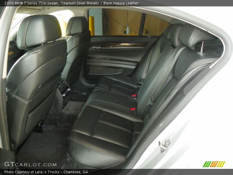 Titanium Silver Metallic / Black Nappa Leather 2009 BMW 7 Series 750i Sedan