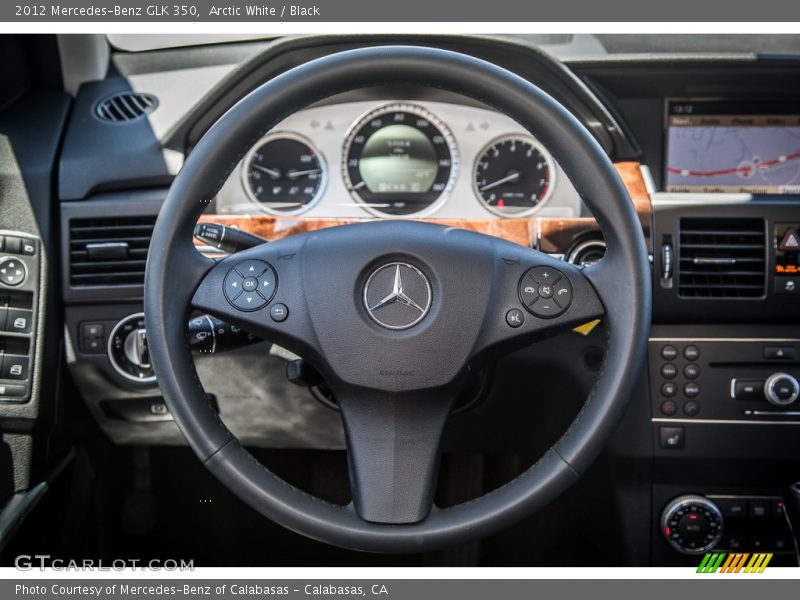 Arctic White / Black 2012 Mercedes-Benz GLK 350