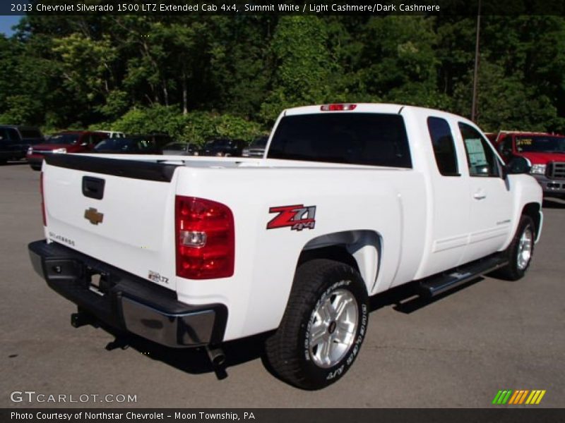 Summit White / Light Cashmere/Dark Cashmere 2013 Chevrolet Silverado 1500 LTZ Extended Cab 4x4