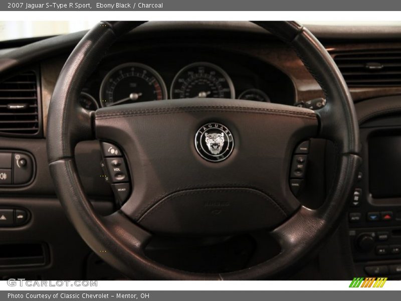 Ebony Black / Charcoal 2007 Jaguar S-Type R Sport