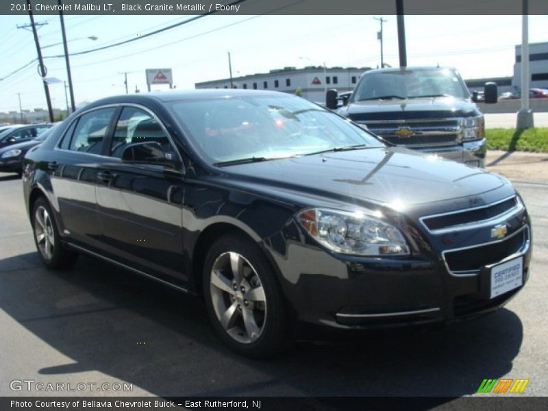 Black Granite Metallic / Ebony 2011 Chevrolet Malibu LT