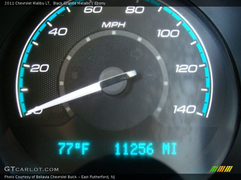 Black Granite Metallic / Ebony 2011 Chevrolet Malibu LT