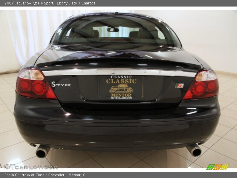 Ebony Black / Charcoal 2007 Jaguar S-Type R Sport