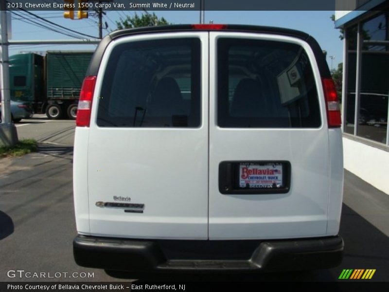 Summit White / Neutral 2013 Chevrolet Express 1500 Cargo Van