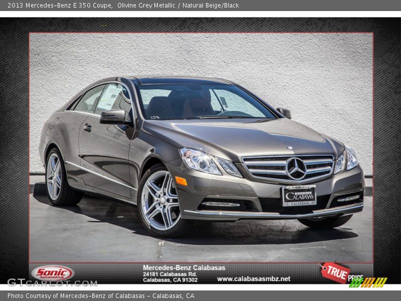 Olivine Grey Metallic / Natural Beige/Black 2013 Mercedes-Benz E 350 Coupe