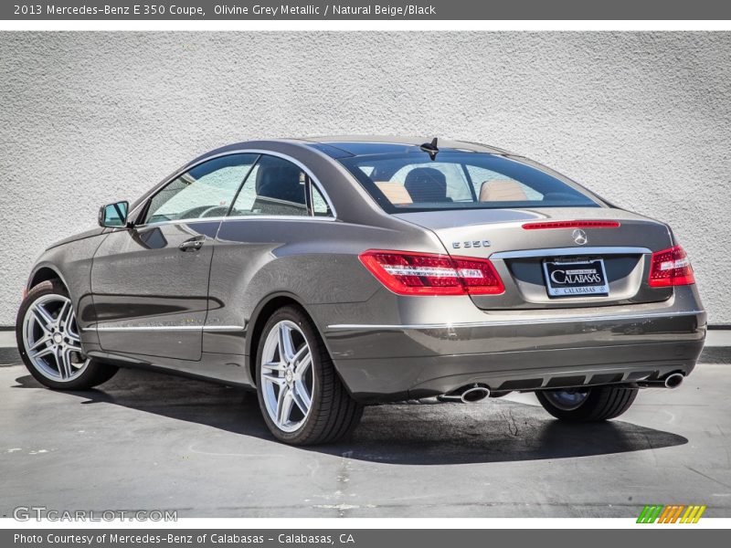 Olivine Grey Metallic / Natural Beige/Black 2013 Mercedes-Benz E 350 Coupe