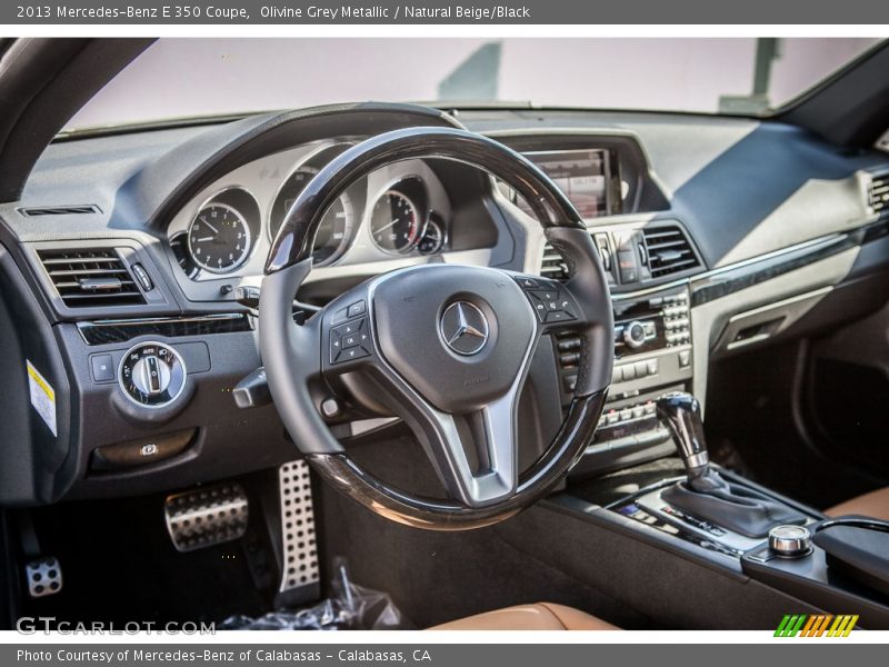Olivine Grey Metallic / Natural Beige/Black 2013 Mercedes-Benz E 350 Coupe